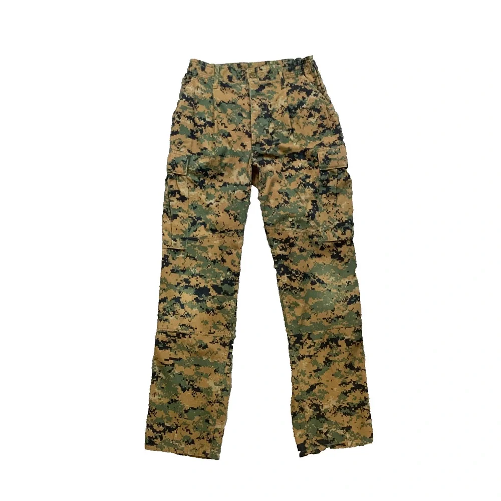 USMC Pants Mens S Small Camo Woodland MARPAT Combat Utility Uniform Button Fly